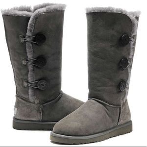 UGG Bailey Suede Button Triplet II Boots